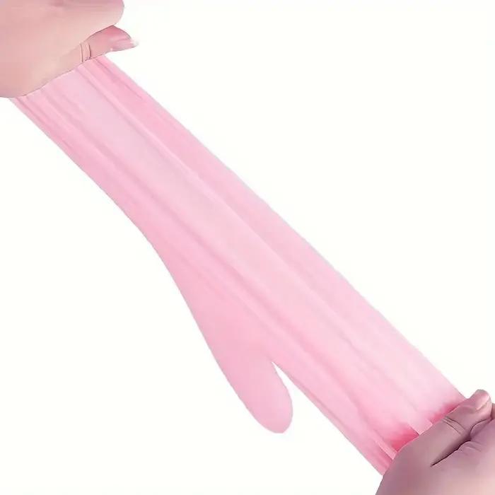 Gants jetables en Nitrile rose pour le nettoyage ménager, le travail de la cuisine, le jardinage, la