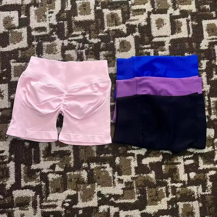 Shorts de sport pour femmes, shorts de cyclisme, shorts de yoga, leggings sans couture, taille haute