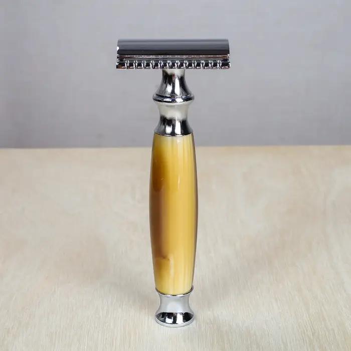 IRAZOR – Kit de rasoir classique à Double bords pour hommes, lame de rechange, rasoir manuel, bol de