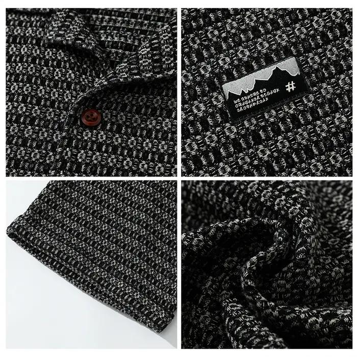 Chemises Vintage en Denim pour hommes, Streetwear, mode, ample, décontracté, à rayures, manches cour