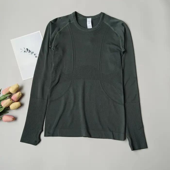Hauts de sport pour femmes, coupe cintrée, col rond, vêtements de Yoga à séchage rapide, vêtements d