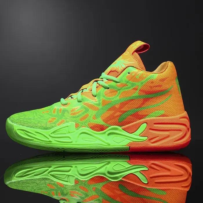 Hommes chaussures de sport légères chaussures de basket-ball en plein air unisexe respirant athlétiq