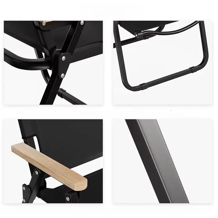 Chaise pliante portable pour l'extérieur, dossier simple, pêche, camping, loisirs, plage