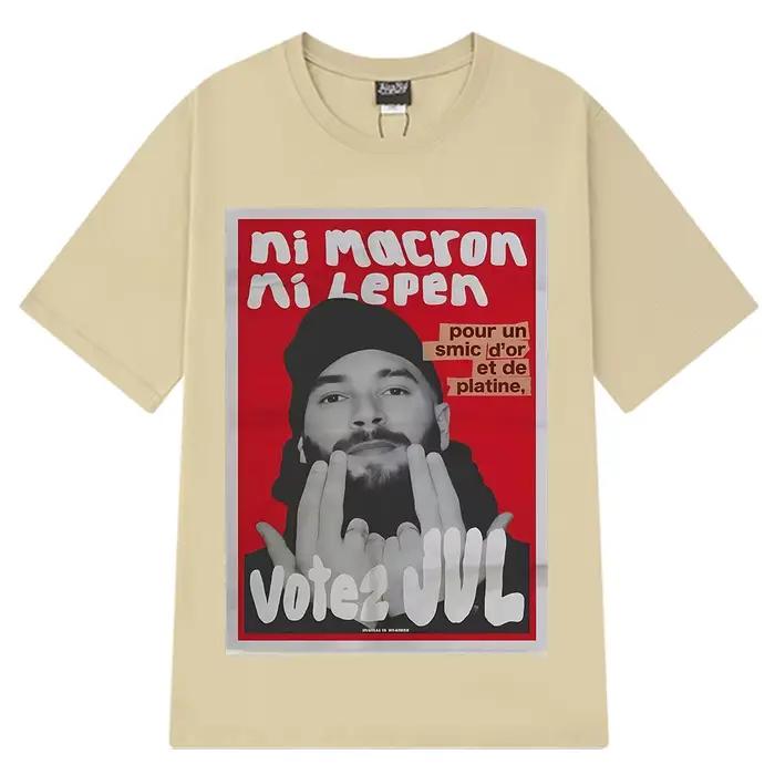 T-shirts graphiques tendance JUL du rappeur français pour hommes et femmes, T-shirt hip-hop à manche