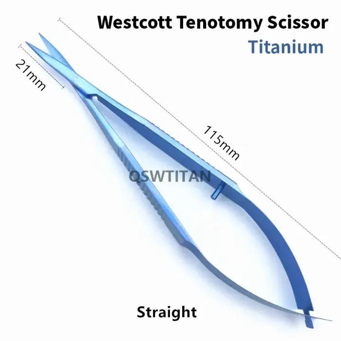 Ciseaux ophtalmiques pour ténotomie Westcott, ciseaux pour tissus, fournitures d'instruments chirurg