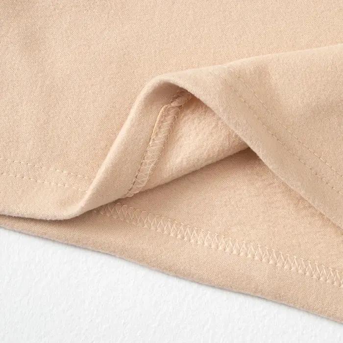 1/2/3 pièces enfants automne et hiver chaud col moyen couleur unie Base haut décontracté T-shirt gar