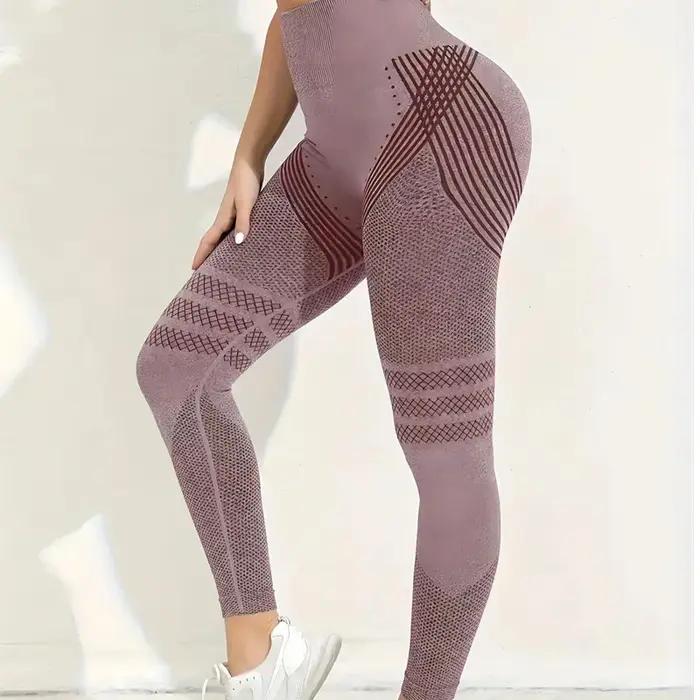 Leggings de yoga de sport 3D pour femmes, pantalons de yoga taille haute, pantalons assiste respiran