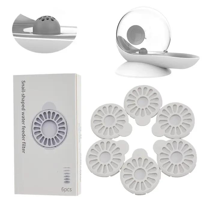 Filtre de fontaine d'eau pour chat, 6 pièces/12 pièces, pour bulle d'escargot, filtres de remplaceme