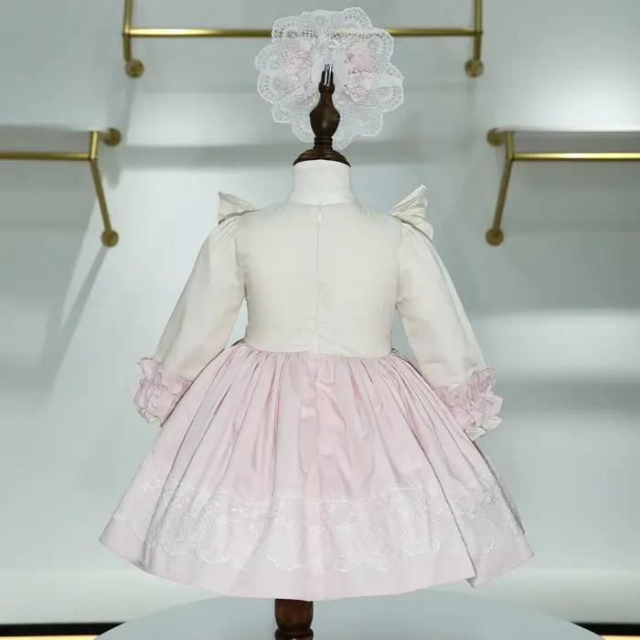 Robe de princesse Vintage turque rose pour bébé fille de 0 à 12 ans, pour anniversaire, vacances, pâ