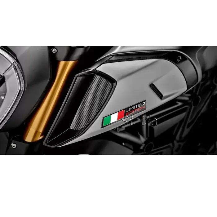 Autocollants de drapeau italien 3D pour moto, étui à autocollants en édition limitée pour Aprilia RS