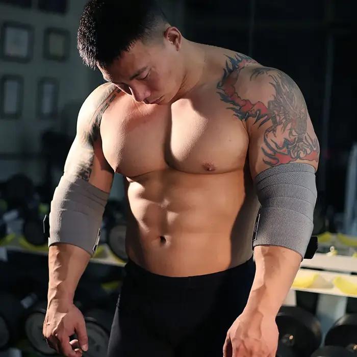 Coudières de protection sportive en sangle enveloppante pour haltérophilie et gymnastique pour athlètes et entraînement intense