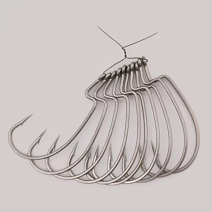 LUREBathroom LIC DeliSuper Slide Offset Hook, Worm Hook, Texas Rig, DstressShot, Acier inoxydable, W