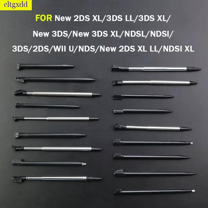 Cltgxdd-Stylet rétractable en métal, pour NDSL/DS/Lite/NDSi/NDS/Wii, en plastique rouge, pour 2DS 3D