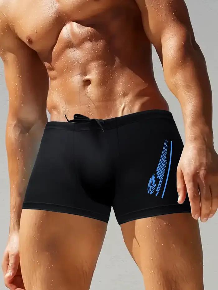Maillot de bain avec imprimés de mode pour hommes, Boxer de plage à séchage rapide avec cordon de se