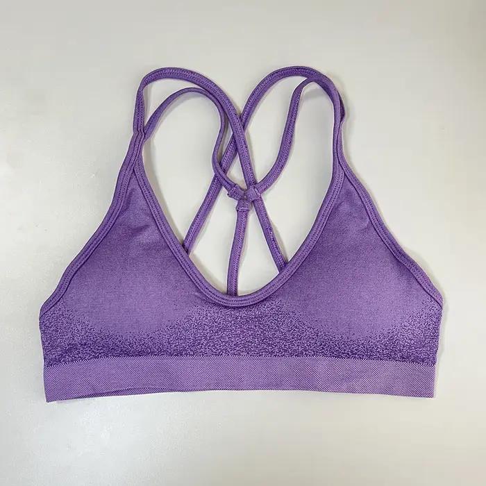 Ignite Cross Back Soutien-gorge de sport Femmes Soutien-gorge de yoga rembourré Halter Fitness Gym H