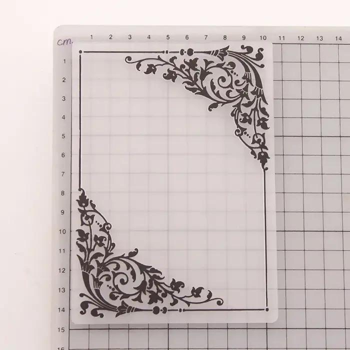 Dossier en relief 3D pour bricolage, artisanat, coin exécutif, motif de fleurs, carte de fond, timbr