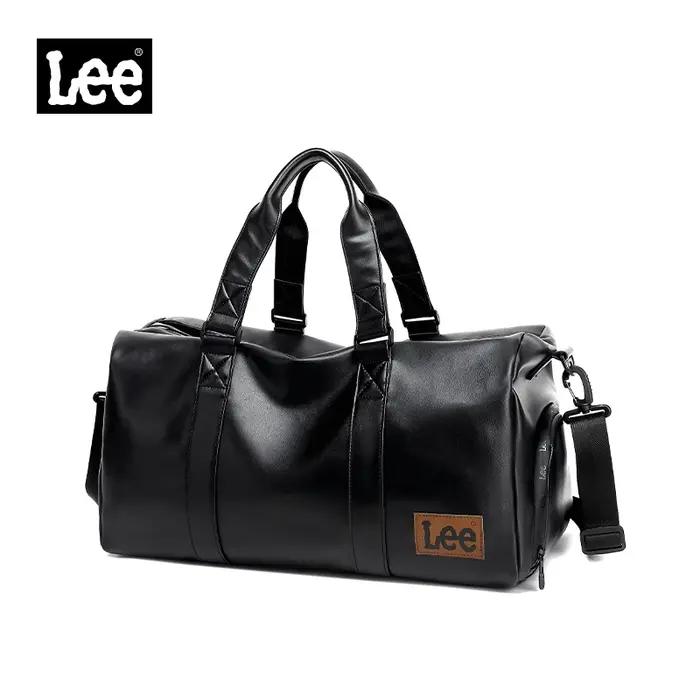 LEE – sac polochon de voyage en cuir imperméable de haute qualité, compartiment à chaussures sec et