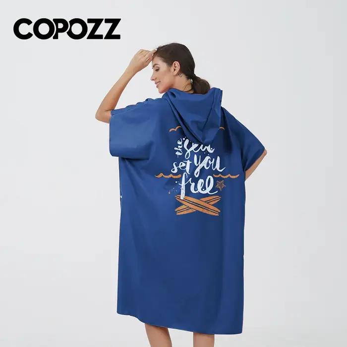 Poncho de Surf Personnalisé en Microcarence pour Adulte, Serviette de Bain pour Sports Aquatiques, R