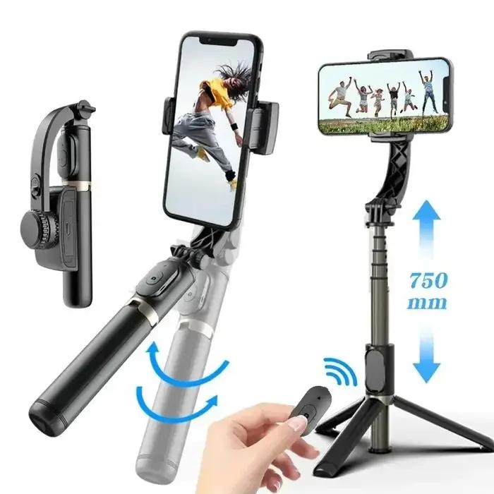Stabilisateur de cardan portatif, bâton de Selfie, Action de Smartphone, trépied Bluetooth Kameralar