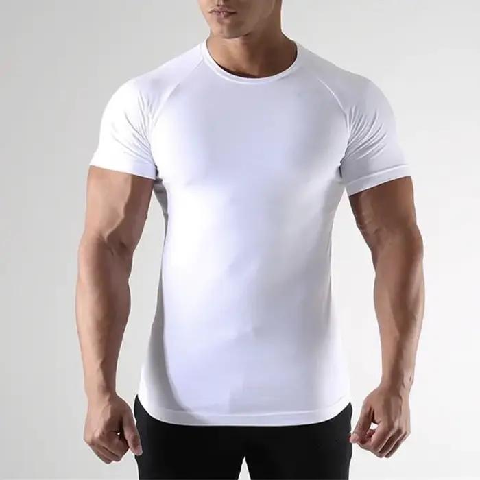 2 pièces hommes Compression Sport t-shirt à manches courtes entraînement haut de Fitness t-shirt hom