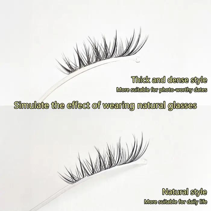 Nouveau Style chinois faux cils renards Style Dense simple grappe segmenté naturel vaporeux cils agr
