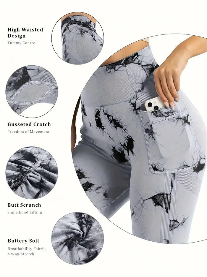 Leggings d'entraînement femme taille haute sans couture avec poches pour yoga et levage fessier