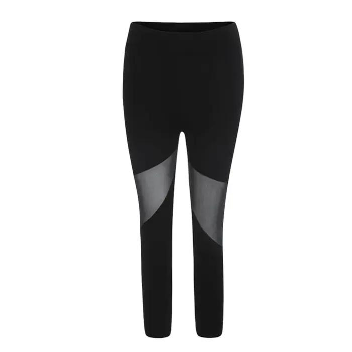 Leggings gothiques femme design maille - Pantalon sport fitness grande taille noir collection 2024