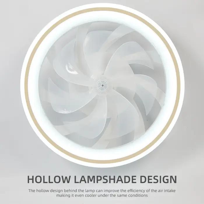 Nouveau ventilateur de plafond lumière salon, chambre moderne et Simple maison télécommande intellig