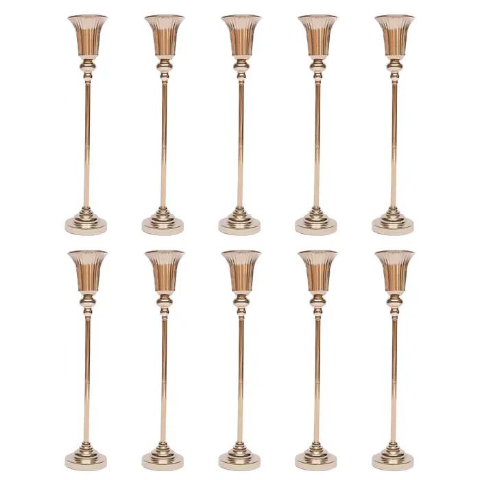 Ensemble de supports de fleurs de mariage 10 pièces 77,5 cm, présentoir floral élégant et élégant po