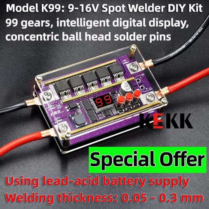 KEKK K99 Mini soudeuse par points 99 vitesses Mini Machine à souder par points panneau de commande p