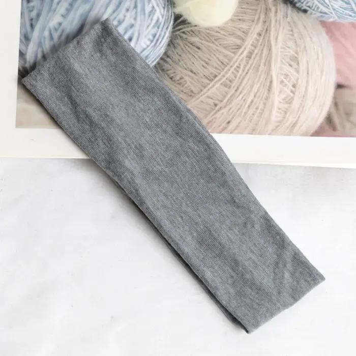 Bandaux élastiques de sport pour femmes bandes solides pour course à pied fitness yoga maquillage extensible accessoire pour cheveux