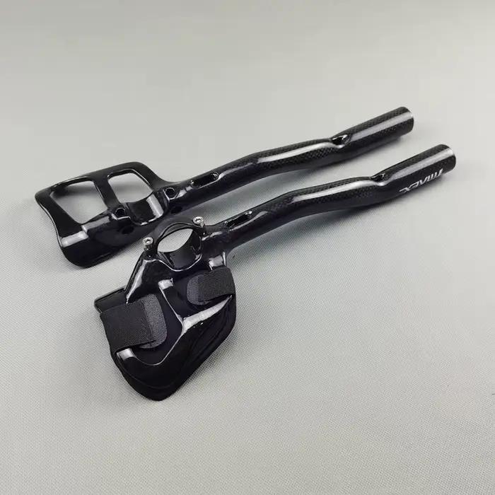 TMAEX-Guidon de vélo de triathlon, barres aérodynamiques en carbone, guidon de repos, barre de repos