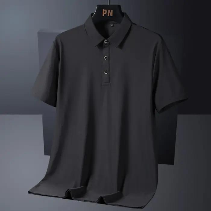 Été grande taille 7xl 8xl 9xl Polo hommes séchage rapide glace soie respirant Polo hommes surdimensi