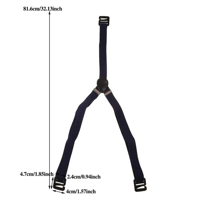 Bretelles pour hommes de 2.5cm de largeur, nouveau bretelles créatives à 3 crochets, pantalons décon