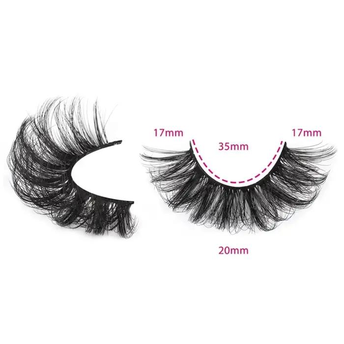 5 paires de cils en bande russe cils de vison moelleux 3D faux cils Volume russe cils faux cils Exte
