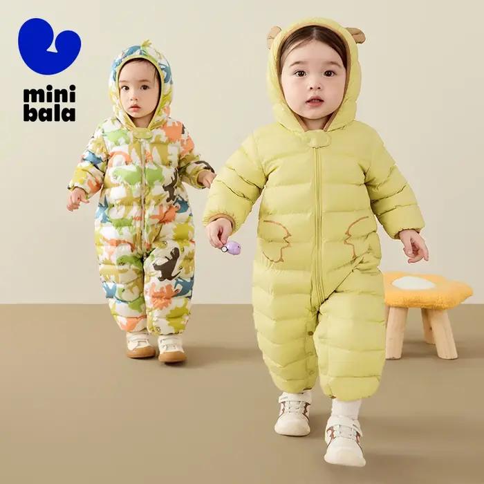 Mini Bala enfants vers le bas barboteuse hiver coupe-vent imperméable mignon combinaison chaude