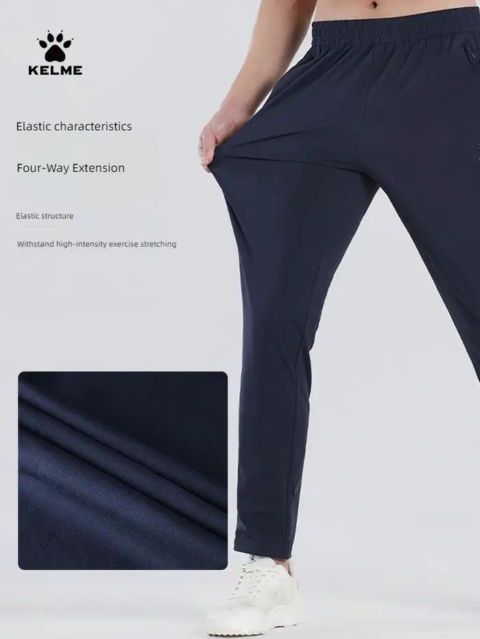 Kelme-Pantalon de basket-ball d'été pour homme, vêtement de sport léger et respirant, à jambes droit