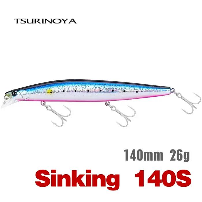 Leurre de pêche TSURINOYA Stinger 140S forme vairon DW92 coulée longue appât dur jerkbait pêche en mer grandes occasions pêcheurs expérimentés