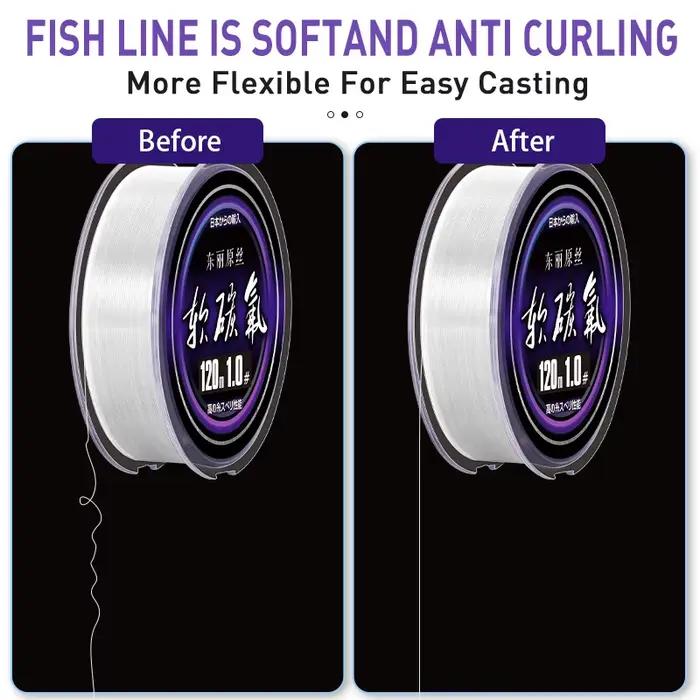 ZUKIBO Toray-Ligne de pêche monofilament durable en nylon violet