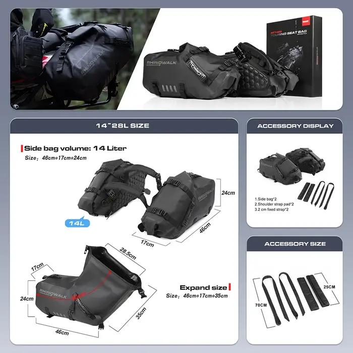 Bal inowalk-Sac à Dos Étanche pour Moto, Grande Capacité, 28l, Accessoires pour Casque
