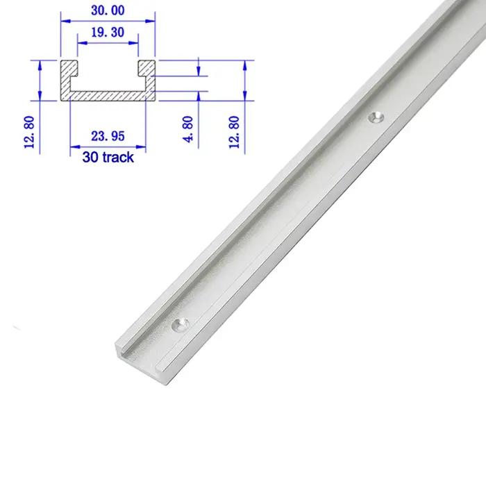 19/30/45/75Type alliage d'aluminium t-bande fente onglet piste gabarit mitre barre curseur Table sci