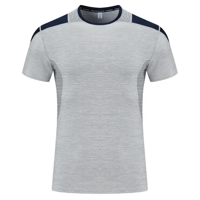 T-shirt homme manches courtes patchwork respirant - Pour running