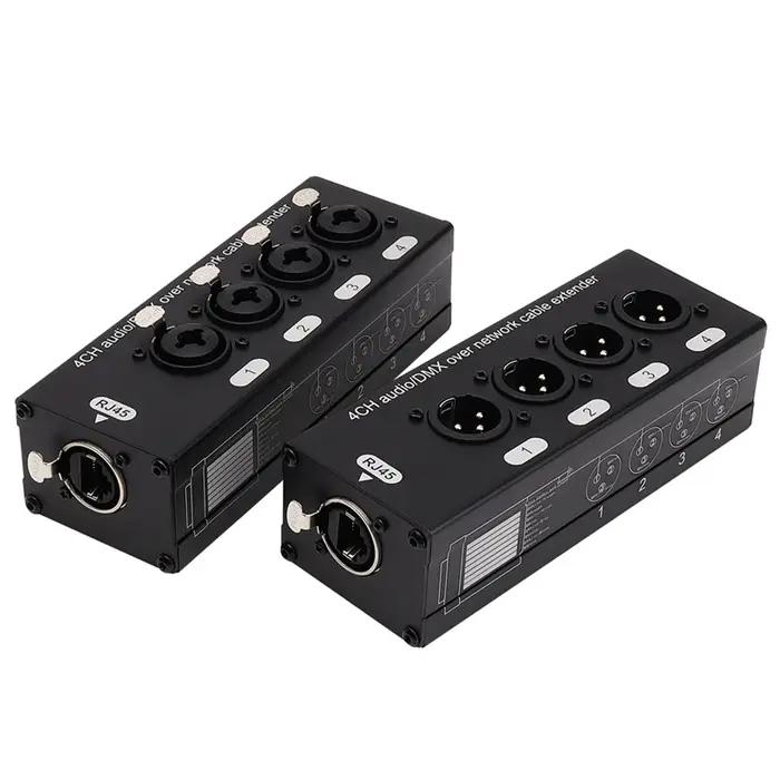 Câble d'extension audio et DMX sur réseau, prolongateur de signal mâle et femelle, 4 canaux, 3 broch