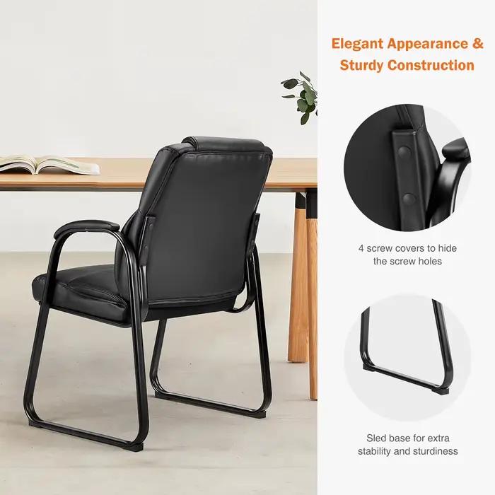 JHK dossier rembourré ergonomique salon chaise de jeu étanche en cuir PU siège de salle d'attente ép