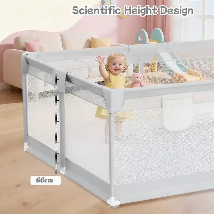 Parc de jeux IMBABY pour bébés et tout-petits, enclos de jeu anti-chute pour intérieur et extérieur,
