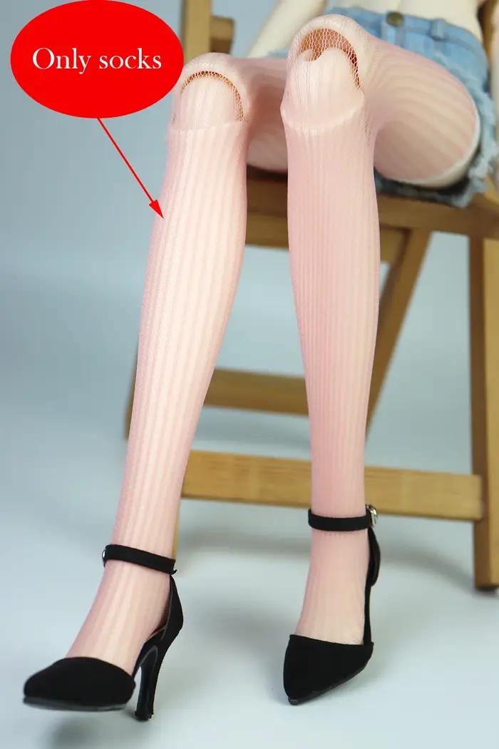 Chaussettes de poupée BJD, chaussettes en résille à la mode, adaptées aux accessoires de jouets 1/3