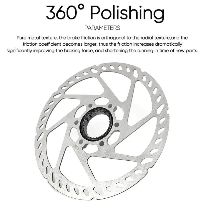 Rotor de verrouillage central de vélo 160mm 180mm 203mm, Rotor de verrouillage central de vélo de ro