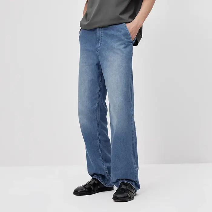 Jean Homme Semir 2026 – Coupe Droite Délavée, Style Urbain Décontracté, Confort Quotidien, Tendance