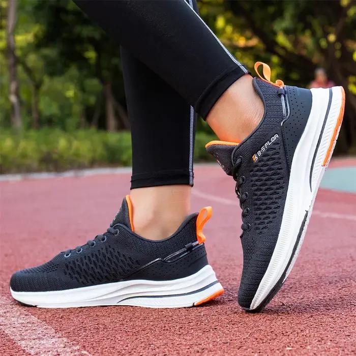 Baasploa hommes chaussures de course nouveau respirant maille Sport baskets grande taille 41-48 mâle