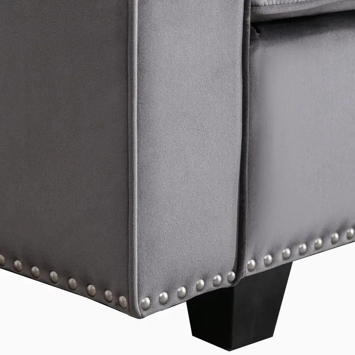 HORGgland-Canapé convertible en forme de L en U, canapé confortable, canapé modulaire, 4 places, 3 o